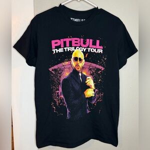 Timeless Pitbull Trilogy Tour Black concert  t-shirt  Unisex Size M